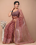 Pure Hand Block Printed Kota Doria Saree