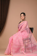 Pure Hand Block Printed Kota Doria Saree