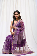 Pure Hand Block Printed Kota Doria Saree