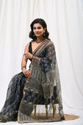 Pure Hand Block Printed Kota Doria Saree