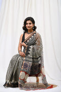 Pure Hand Block Printed Kota Doria Saree