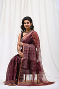 Pure Hand Block Printed Kota Doria Saree