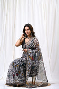 Pure Hand Block Printed Kota Doria Saree