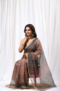 Pure Hand Block Printed Kota Doria Saree