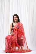 Pure Hand Block Printed Kota Doria Saree