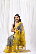 Pure Hand Block Printed Kota Doria Saree