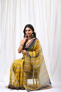 Pure Hand Block Printed Kota Doria Saree