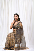 Pure Hand Block Printed Kota Doria Saree