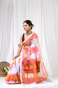 Pure Hand Block Printed Kota Doria Saree