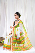 Pure Hand Block Printed Kota Doria Saree