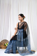 Pure Hand Block Printed Kota Doria Saree