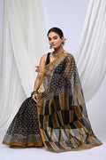 Pure Hand Block Printed Kota Doria Saree