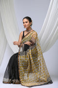 Pure Hand Block Printed Kota Doria Saree