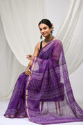Pure Hand Block Printed Kota Doria Saree