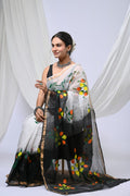 Pure Hand Block Printed Kota Doria Saree
