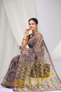 Pure Hand Block Printed Kota Doria Saree
