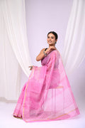 Pure Hand Block Printed Kota Doria Saree