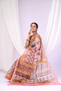 Pure Hand Block Printed Kota Doria Saree