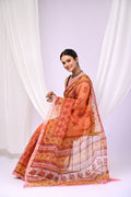 Pure Hand Block Printed Kota Doria Saree