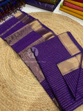 Maheshwari Silk Handloom Checks Saree