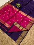 Maheshwari Silk Handloom Floral Buttas Saree