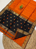 Maheshwari Silk Handloom Floral Buttas Saree