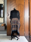 Pure handblock Modal Silk Ajrakh kaftan dress 2004