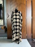 Pure handblock Modal Silk Ajrakh kaftan dress 2005