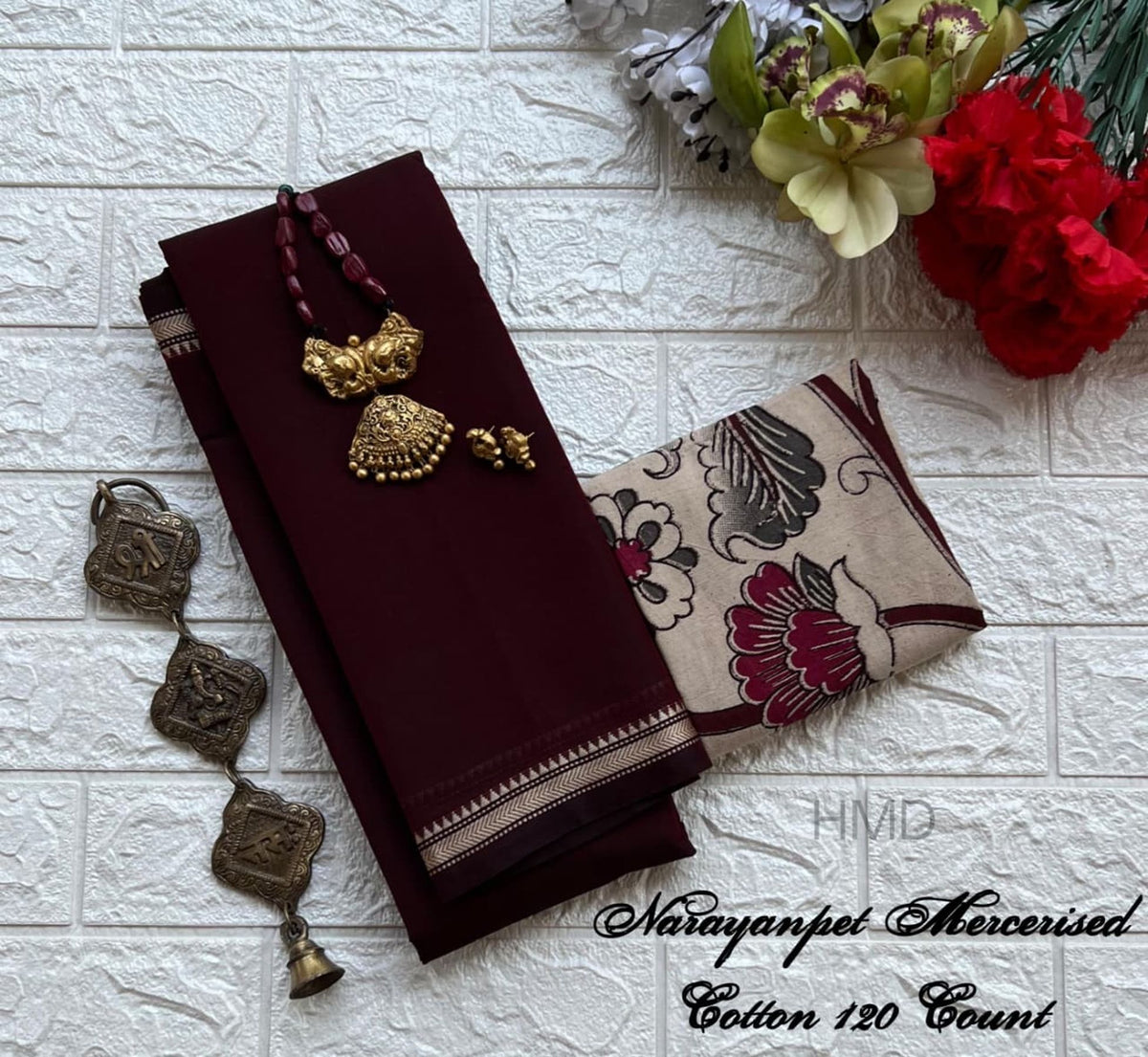 Narayanapet Mercerised Cotton Handloom Saree