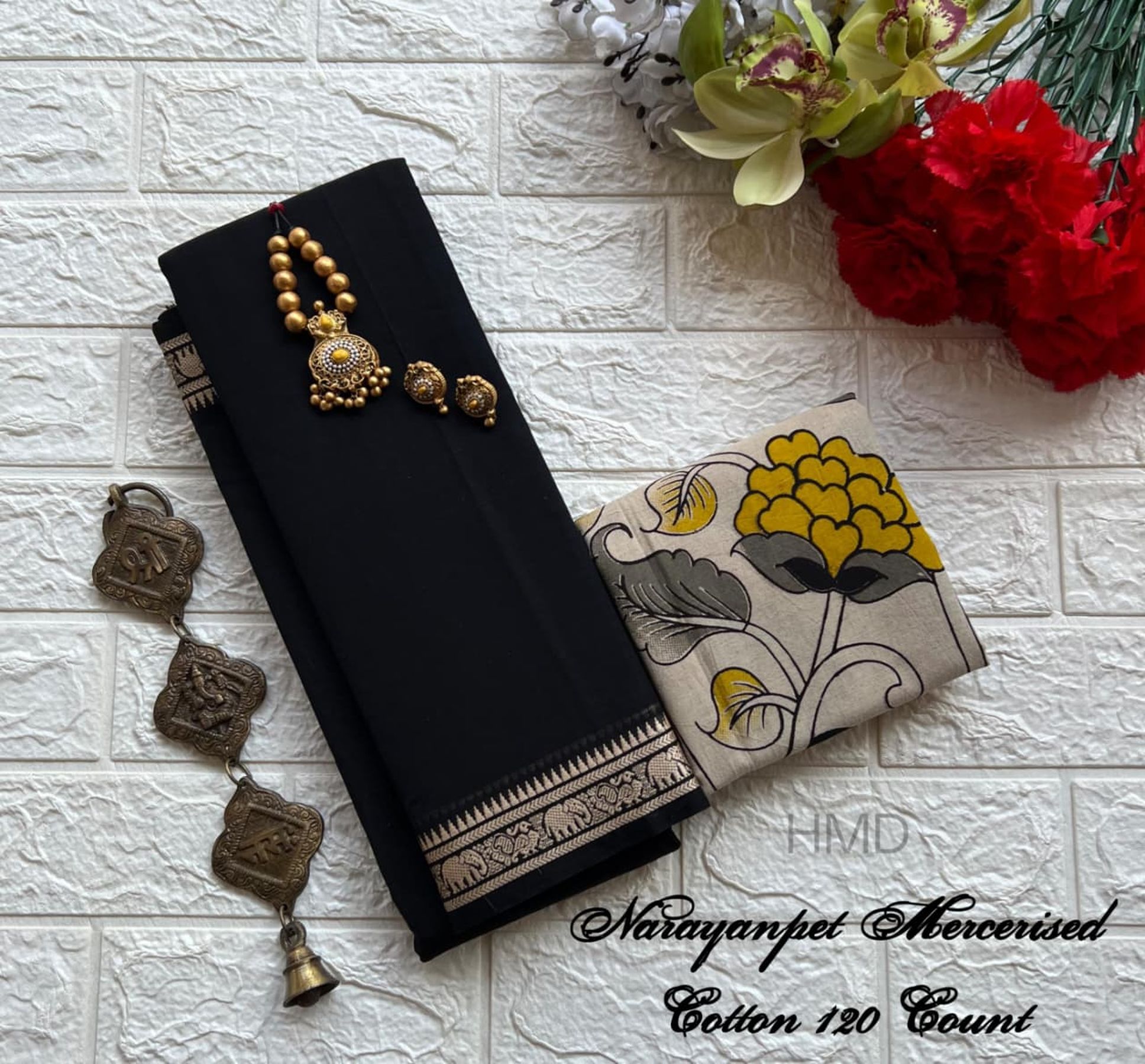 Narayanapet Mercerised Cotton Handloom Saree