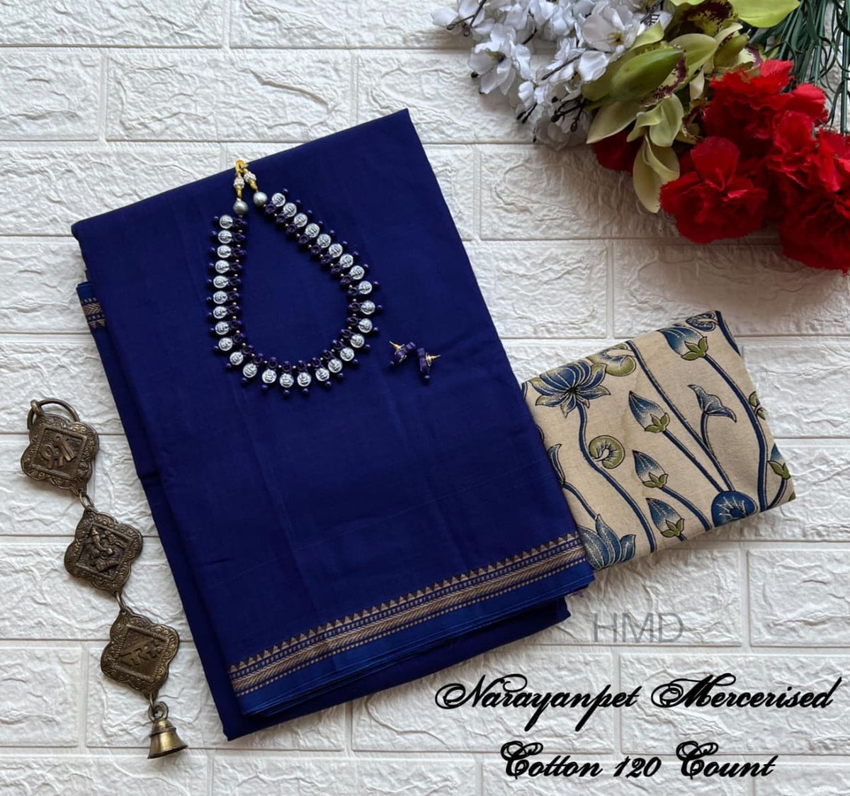 Narayanapet Mercerised Cotton Handloom Saree