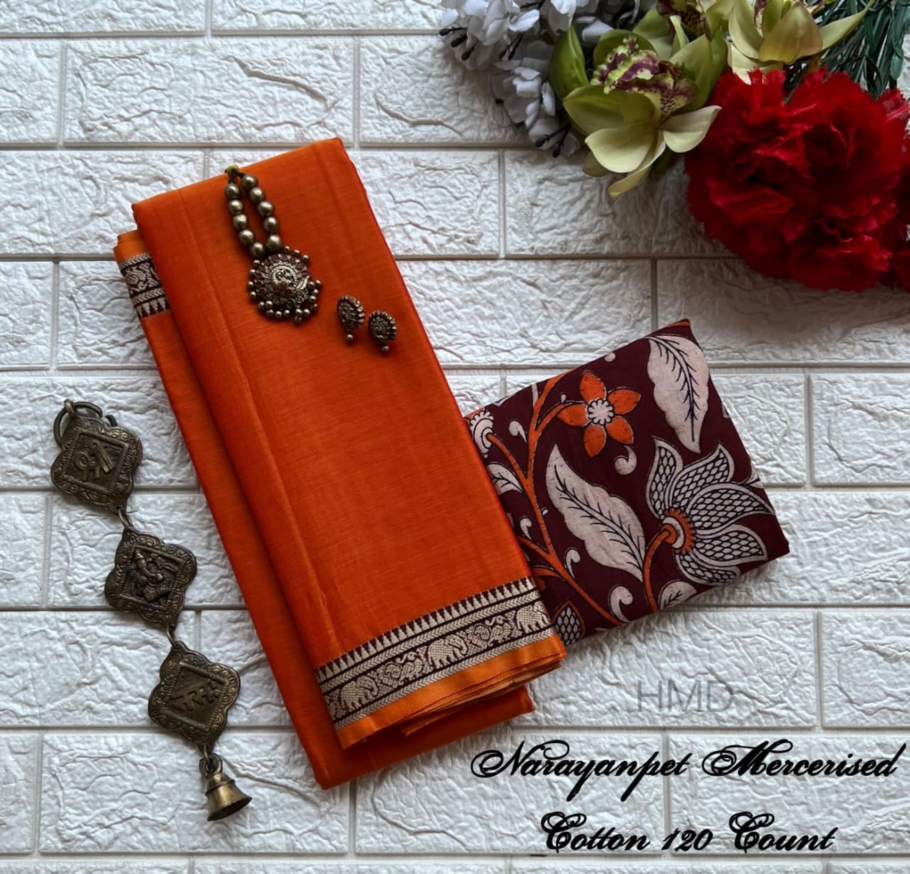 Narayanapet Mercerised Cotton Handloom Saree