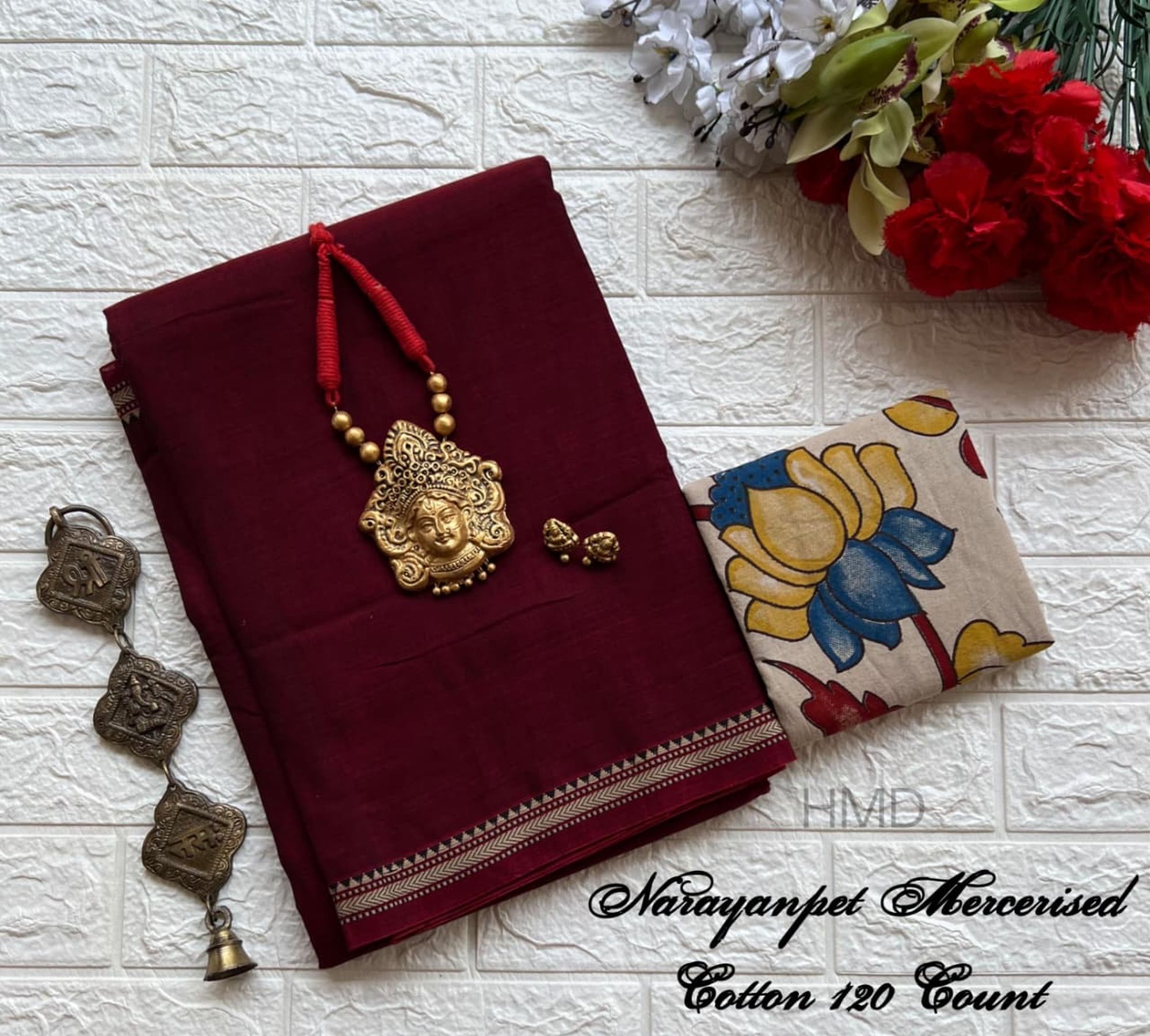 Narayanapet Mercerised Cotton Handloom Saree