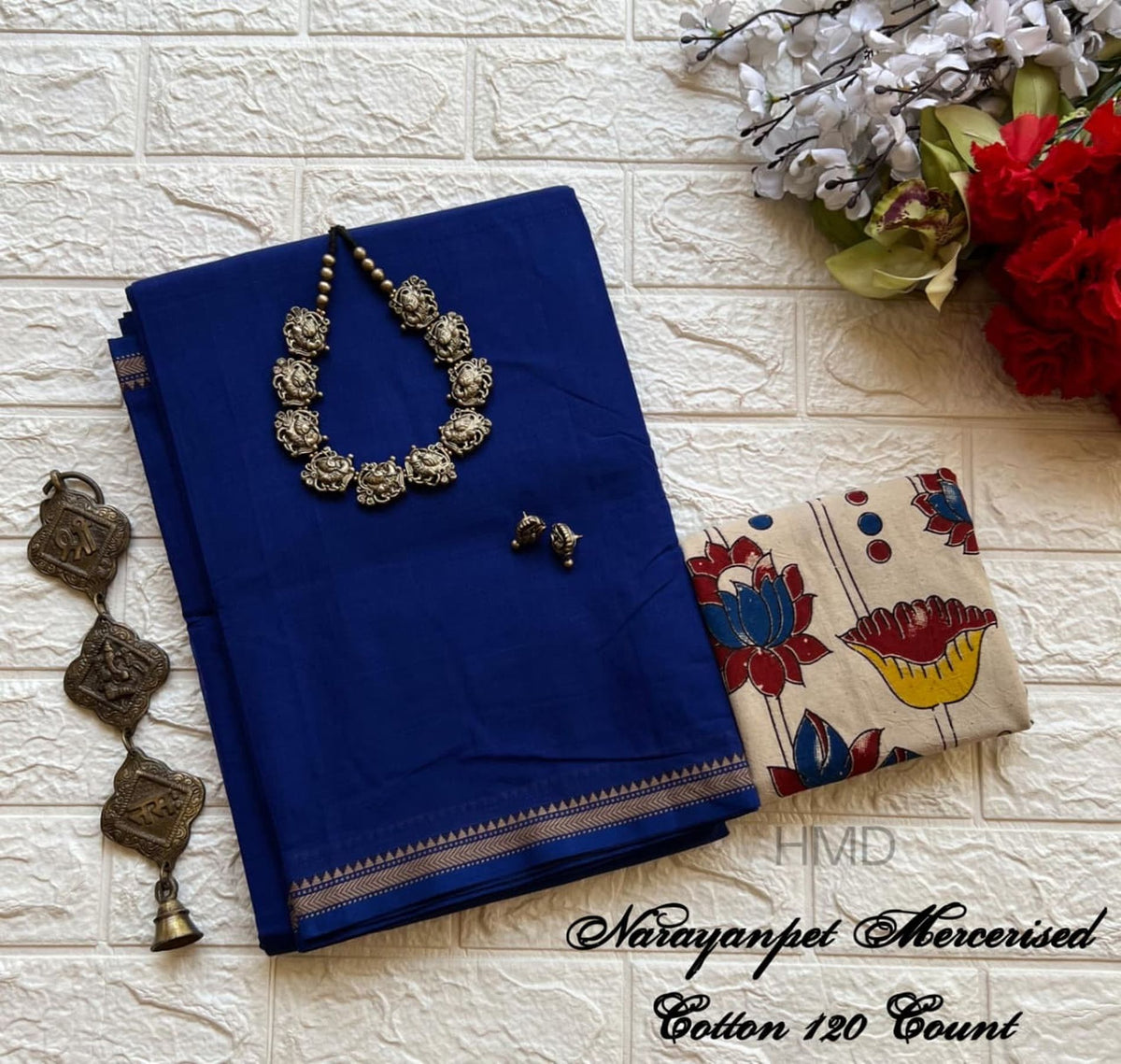 Narayanapet mercerised cotton handloom saree 015