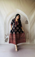 Ajrakh Hand Block Printed Cotton Dress