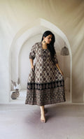 Ajrakh Hand Block Printed Cotton Dress