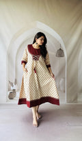 Ajrakh Hand Block Printed Cotton Dress