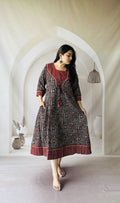 Ajrakh Hand Block Printed Cotton Dress
